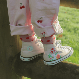 Merino Wool Crew Socks | CHILD | Cherry