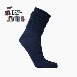 Lamington Merino Wool Socks in navy, made in New Zealand.