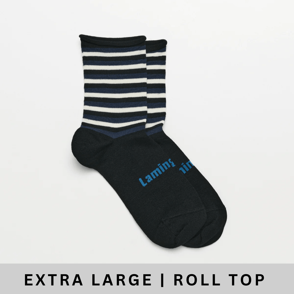 Merino Wool Roll Top Crew Socks | MAN | Royal