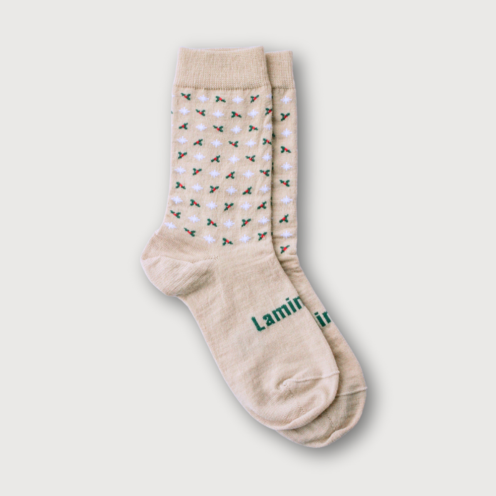 merino wool socks woman christmas theme crew nz
