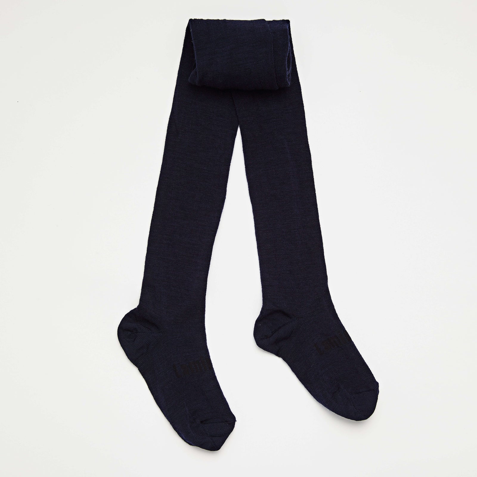 Merino Wool Flat Knit Essential Tights | CHILD | Navy