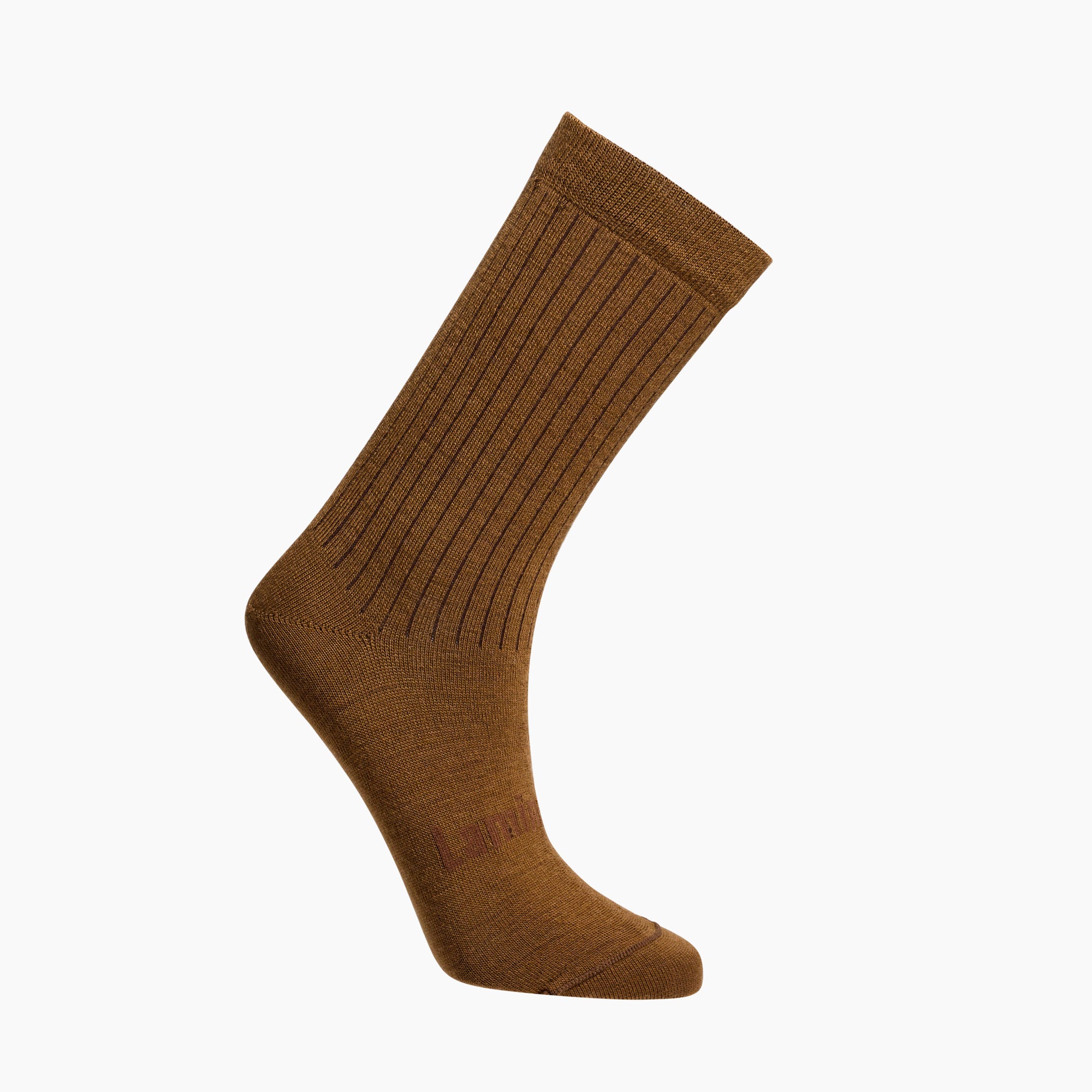 Womens merino wool crew socks brown by Lamington NZ