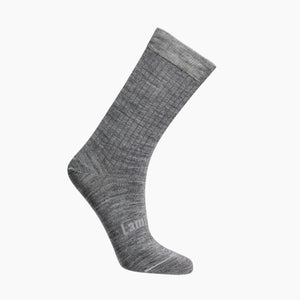 Grey Rib merino wool crew socks for children by Lamington NZ