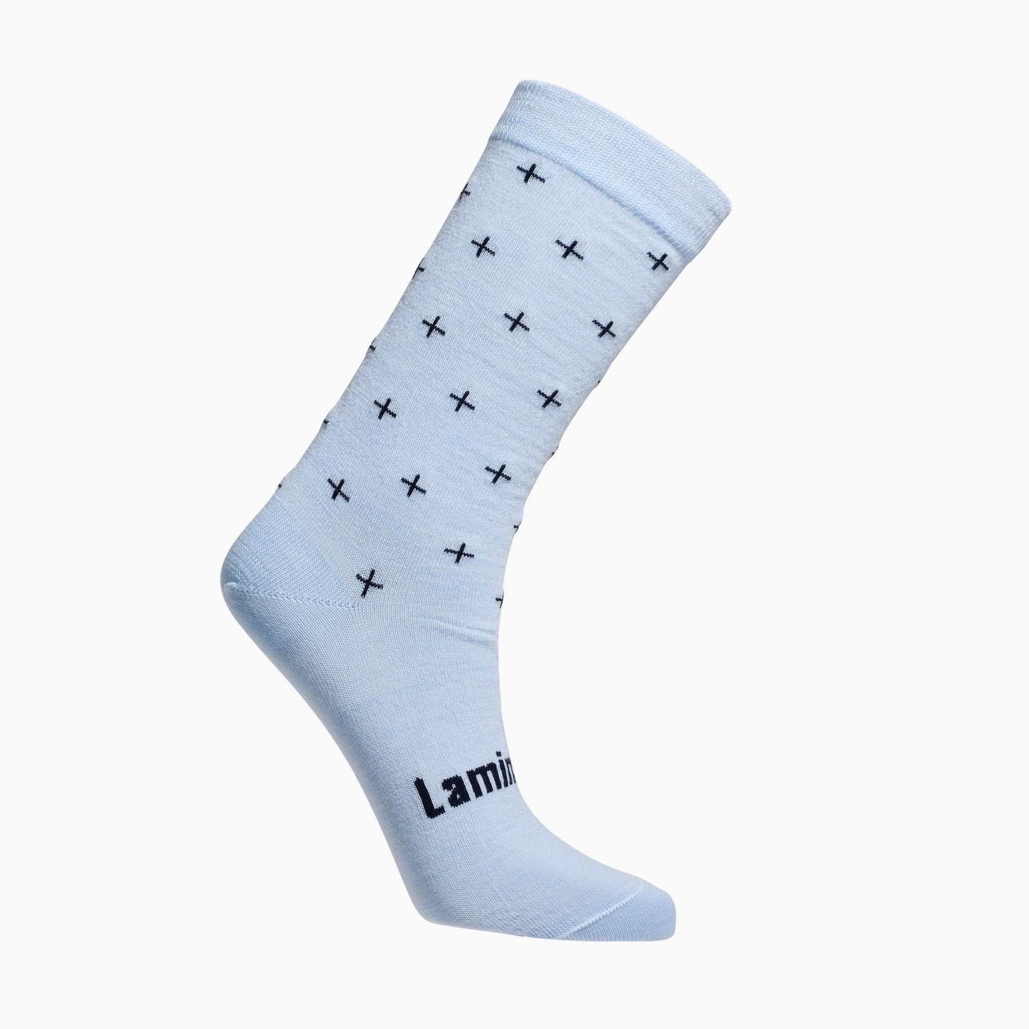 Light Blue with Dark Blue Merino Wool child socks by Lamington NZ