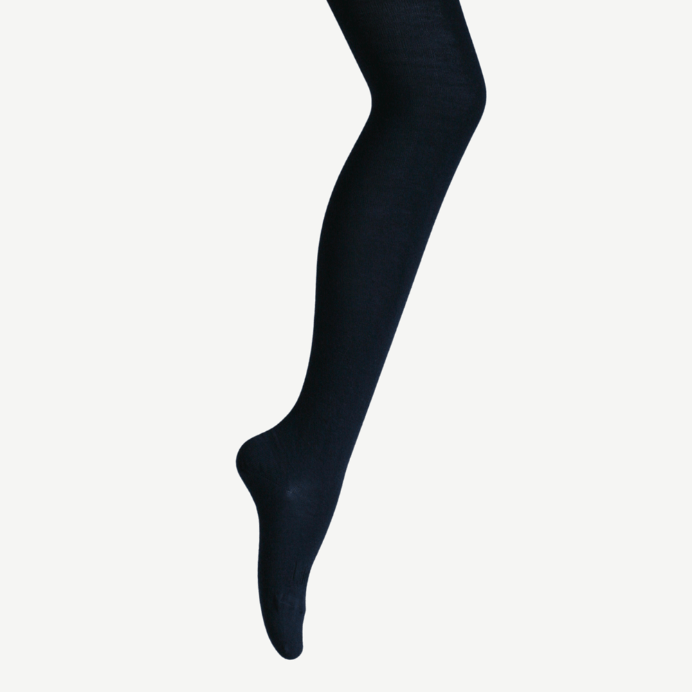 womens merino wool  tights in navy blue