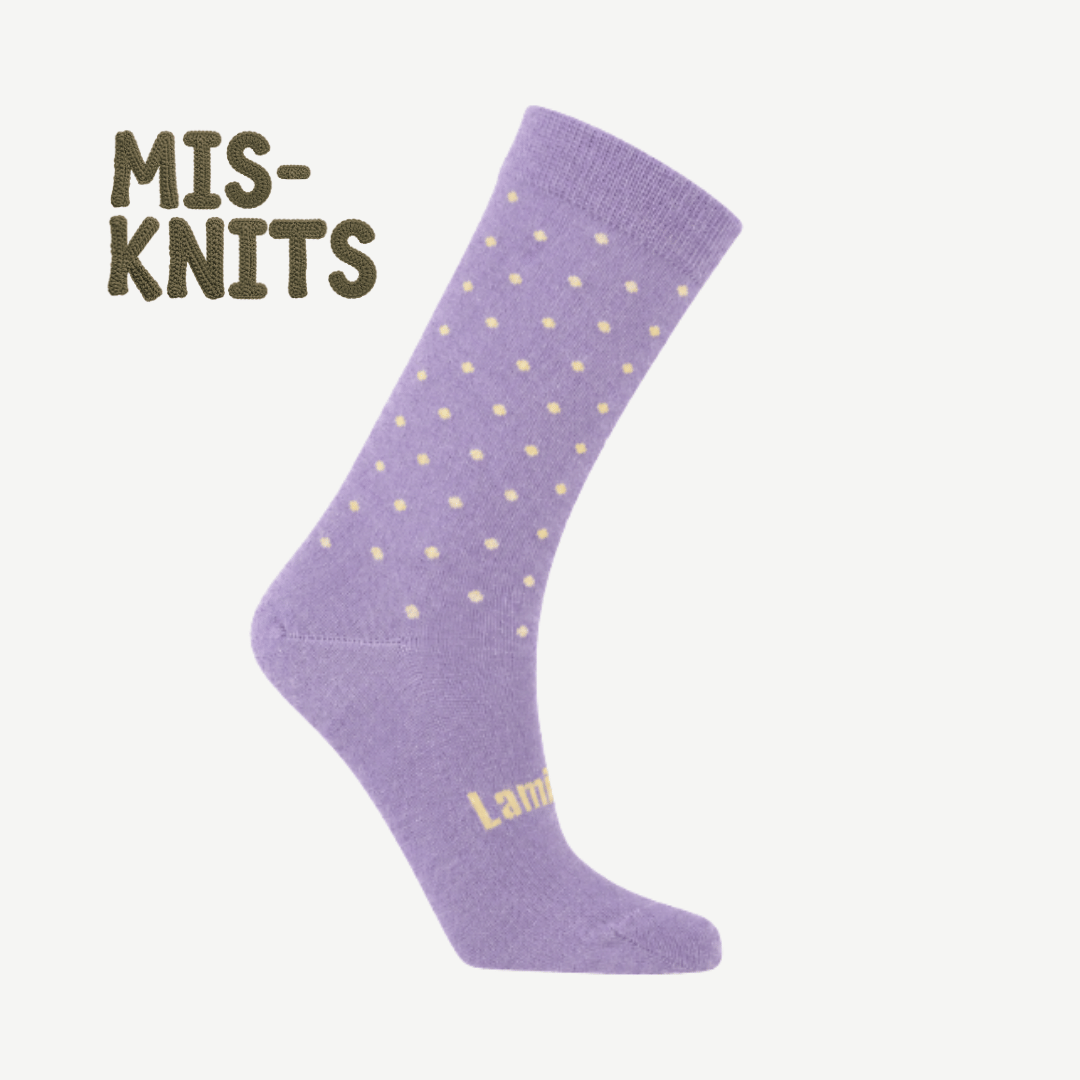 MIS-KNIT Merino Wool Crew Socks | WOMAN