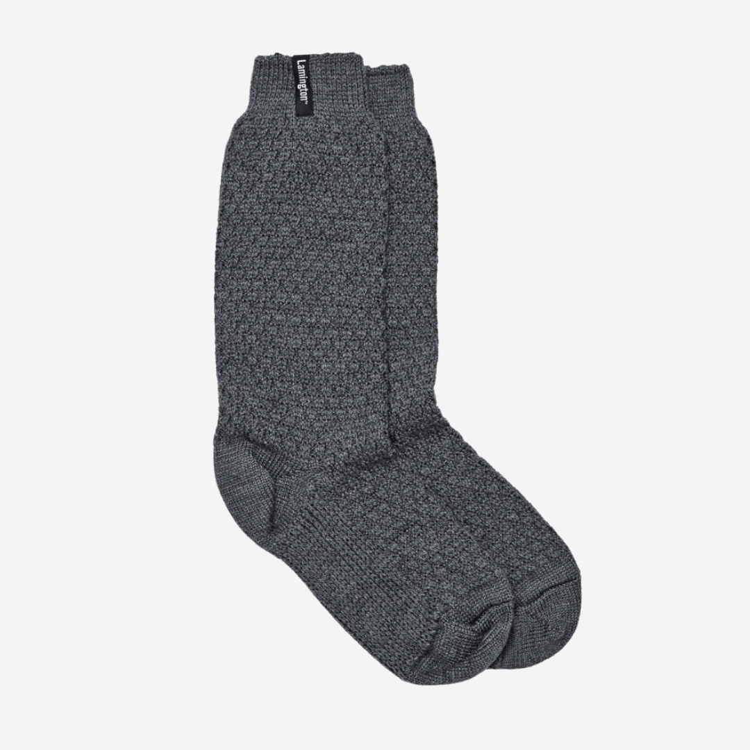 merino wool socks woman luxury chunky knit grey nz