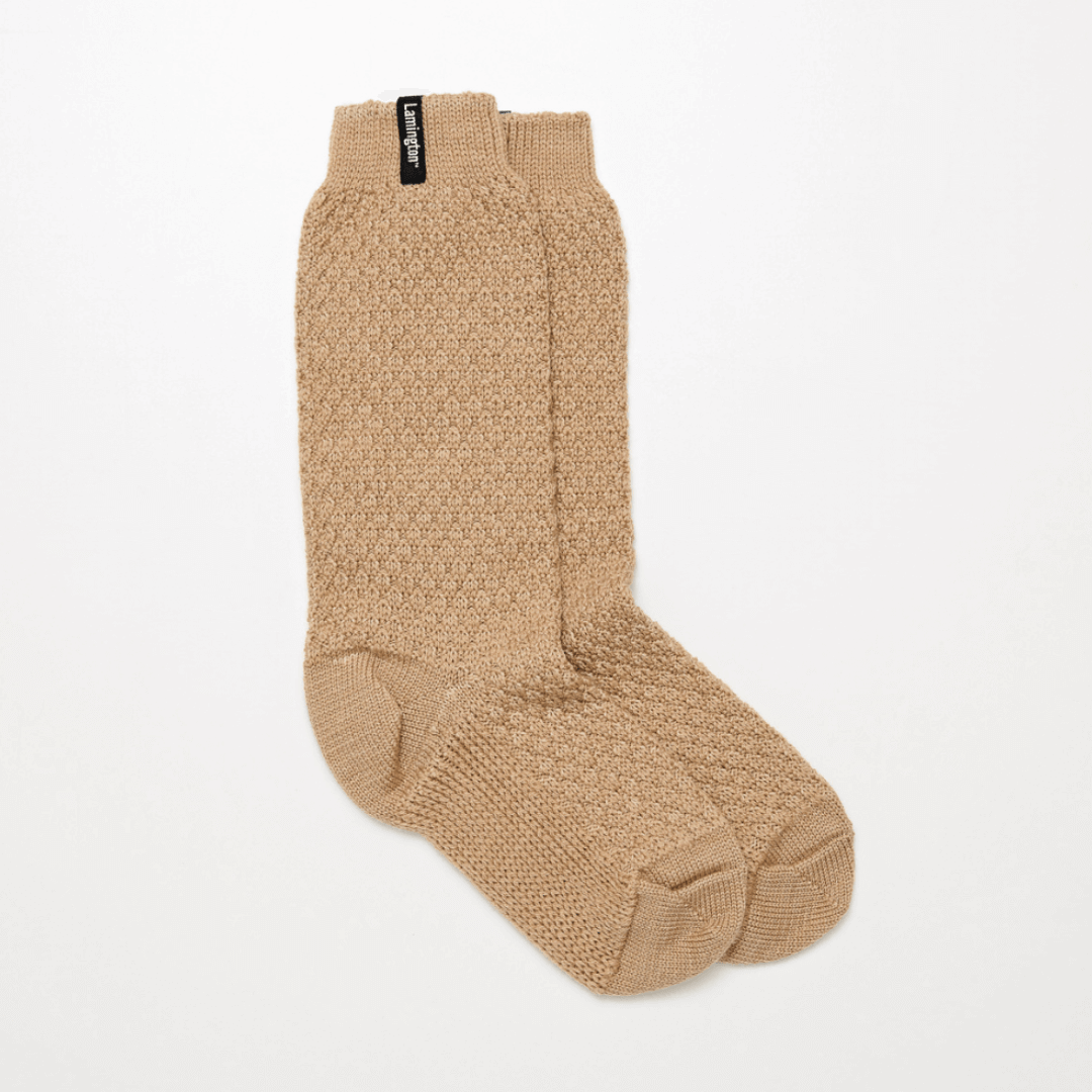 merino wool luxury socks woman nz sand chunky