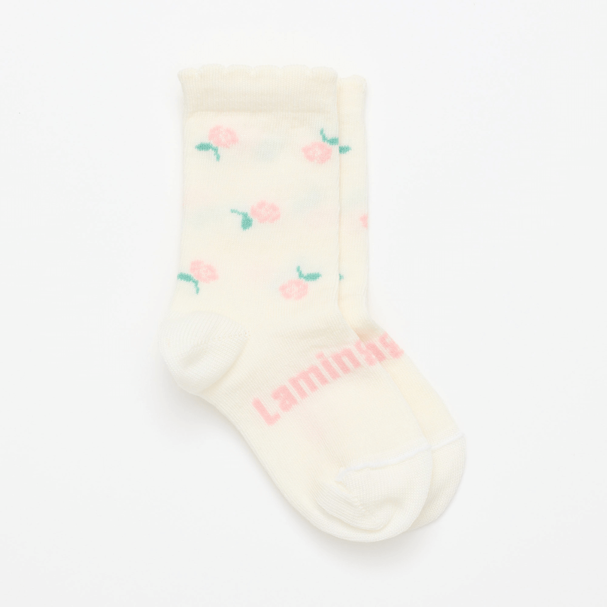 socks child merino wool crew flowers au