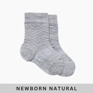 merino wool baby socks crew grey nz aus