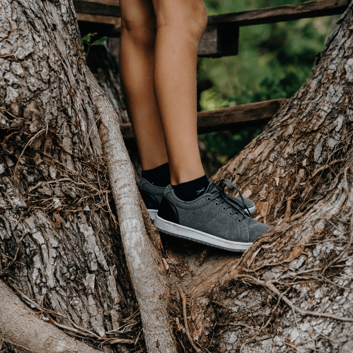 Dark Blue with light Blue crosses Merino Wool child socks by Lamington 