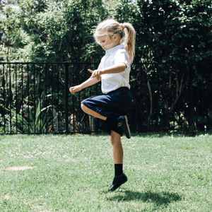 merino wool crew socks child rib school navy nz