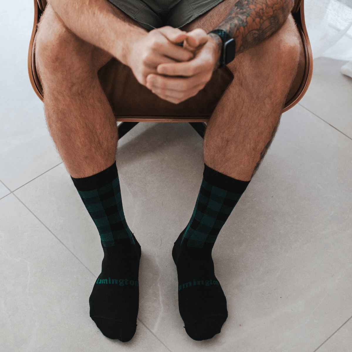 green and black merino wool mens socks crew nz