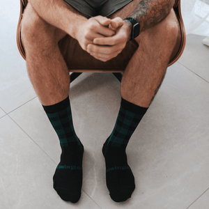 green adn black merino wool men socks nz