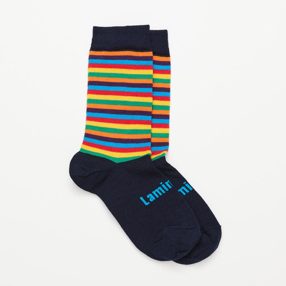 merino wool crew socks woman stripes nz