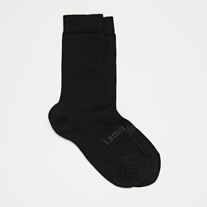 merino wool socks woman black rib crew nz school